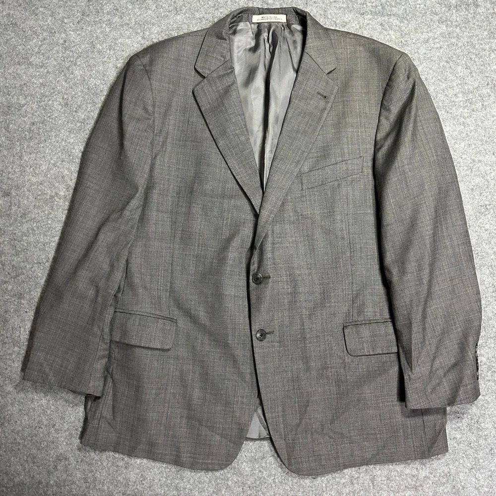 Joseph Abboud 1402/4 Blazer 46S Grey Tollegno 1900 Super‎ 120s Wool